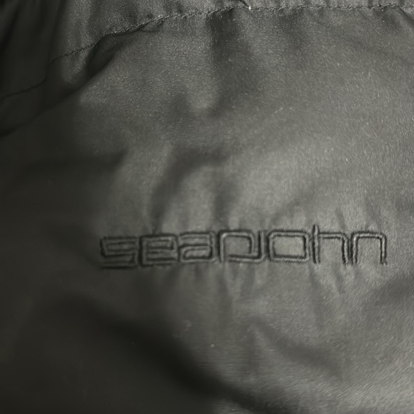 Sean John vest Y2K Faux Fur Reversible full front zip black brown tan Medium - Picture 13 of 16